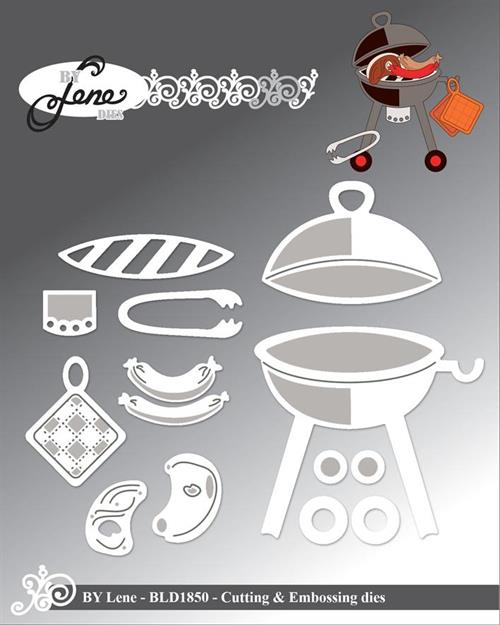 By Lene dies Barbeque Største 5,5x5,1cm